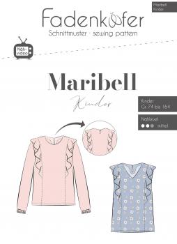 Fadenkäfer Papierschnittmuster Maribell Bluse Kinder